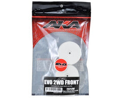 AKA 12mm Hex "EVO" Front Wheels (2) (B6/RB6) (white/yellow)