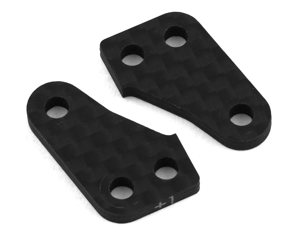 Team Associated RC10B74 Factory Team Carbon Steering Block Arm Set (2) (+1)-ASC92375