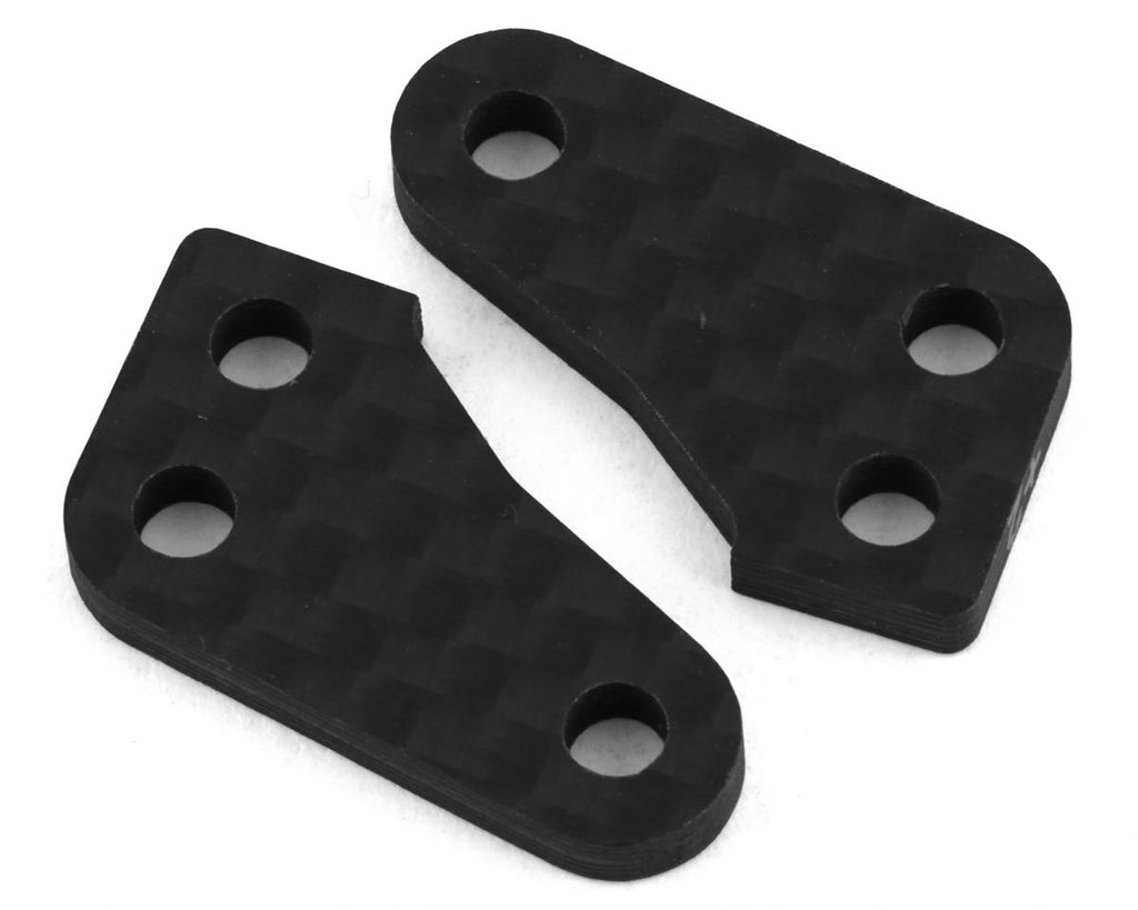Team Associated RC10B74 Factory Team Carbon Steering Block Arm Set (2) (+2)-ASC92376