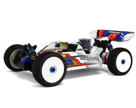 Bittydesign "Force" Team Associated RC8B3/B3.1 1/8 Buggy Body (Clear)