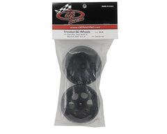 DE Racing 12mm Hex "Trinidad" Short Course Wheels (Black) (2) (SC6/Slash/Blitz)