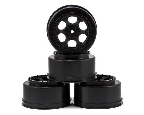 DE Racing 12mm Hex "Trinidad" Short Course Wheels (Black) (4) (SC5M)