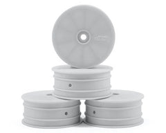 JConcepts 12mm Hex Mono 2.2 4WD Front Buggy Wheels (4) (white/yellow)