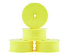 Jconcepts 12mm Hex Mono 2.2 4WD Front Buggy Wheels (4) (White-Yellow)-JCO3353