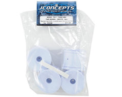 JConcepts 12mm Hex Mono 1/10 Stadium Truck Wheel (4) (T4.1) (white/yellow)