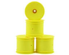 JConcepts 12mm Hex Mono 1/10 Stadium Truck Wheel (4) (T4.1) (white/yellow)