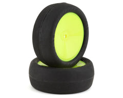JConcepts Smoothie 2 2.2" Pre-Mounted 2WD Front Buggy Tires (White or Yellow) (2) (Silver) w/12mm Hex-JCO4018