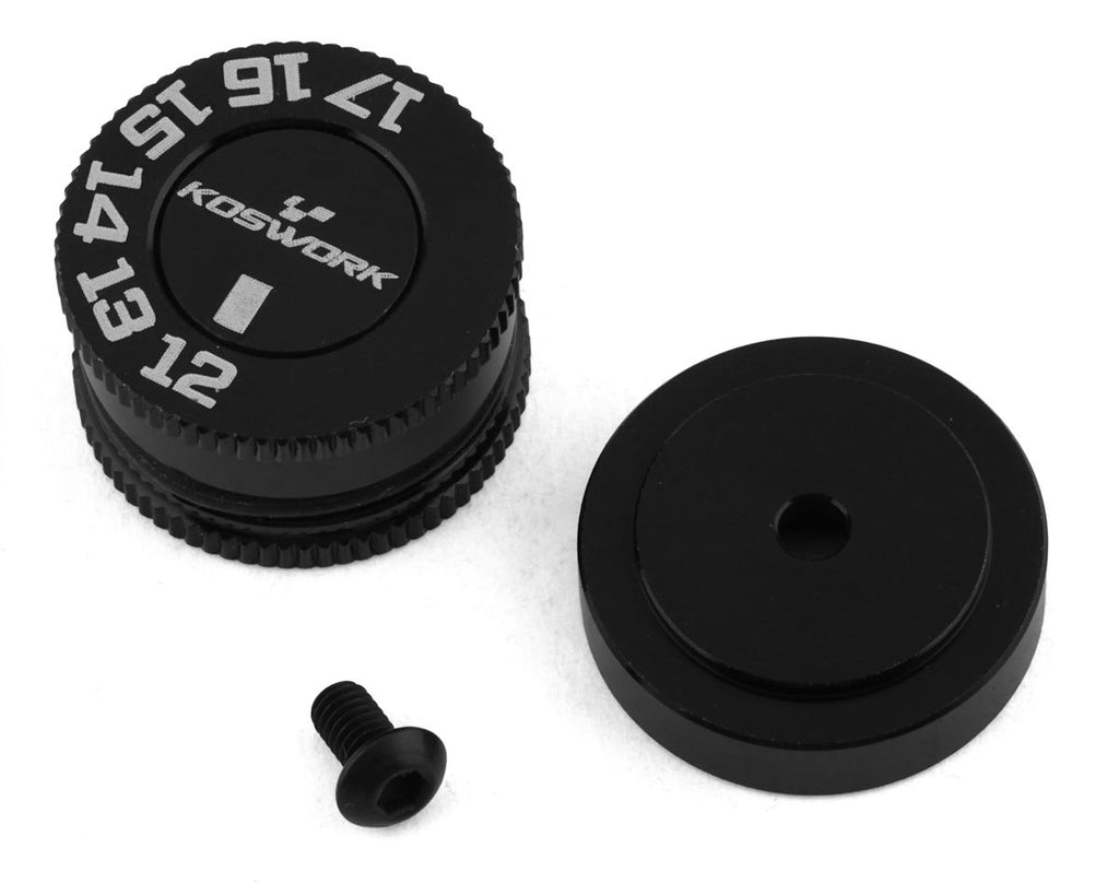 Koswork 1/10 Buggy Adjustable Ride Height Gauge (12-22mm) (w/5mm block)-KOS13361