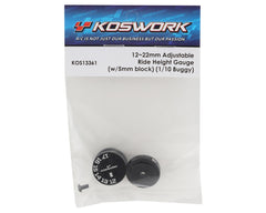 Koswork 1/10 Buggy Adjustable Ride Height Gauge (12-22mm) (w/5mm block)-KOS13361