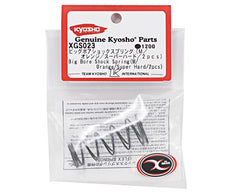 Kyosho Medium Length Big Bore Front Shock Spring Set (Orange/Super Hard) (2)