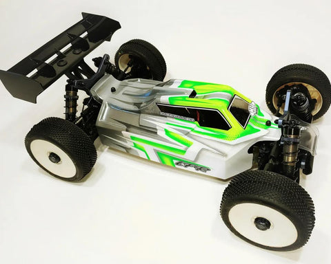 Leadfinger Racing A2.1 Tactic - Tekno EB48 2.0 A2.1 Tactic 1/8 Buggy Body w/Front Wing (Clear)-LFRE3056