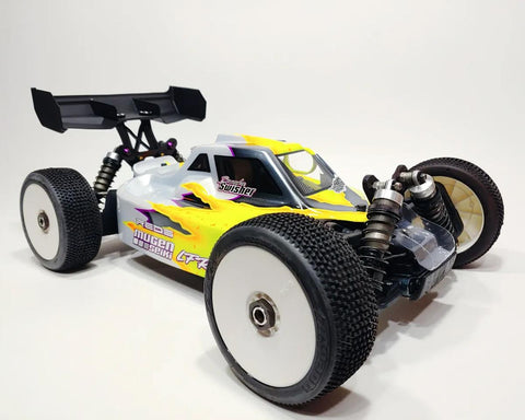 Leadfinger Racing A2.1 Tactic - Leadfinger Racing Mugen MBX8 A2.1 Tactic 1/8 Buggy Body w/Front Wing (Clear)