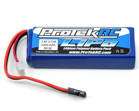 ProTek RC LiPo Receiver Battery Pack (7.4V/2300mAh) (Mugen/AE/8ight-X) (w/Balance Plug)-PTK-5196