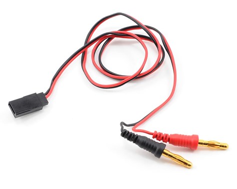 ProTek RC Receiver Charge Lead (Futaba Female to 4mm Banana Plugs)-PTK-5213