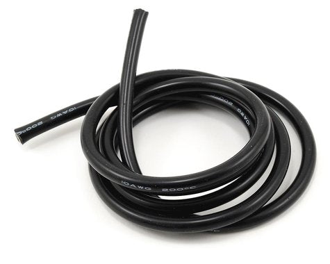 ProTek RC 10awg Black Silicone Hookup Wire (1 Meter)-PTK-5611