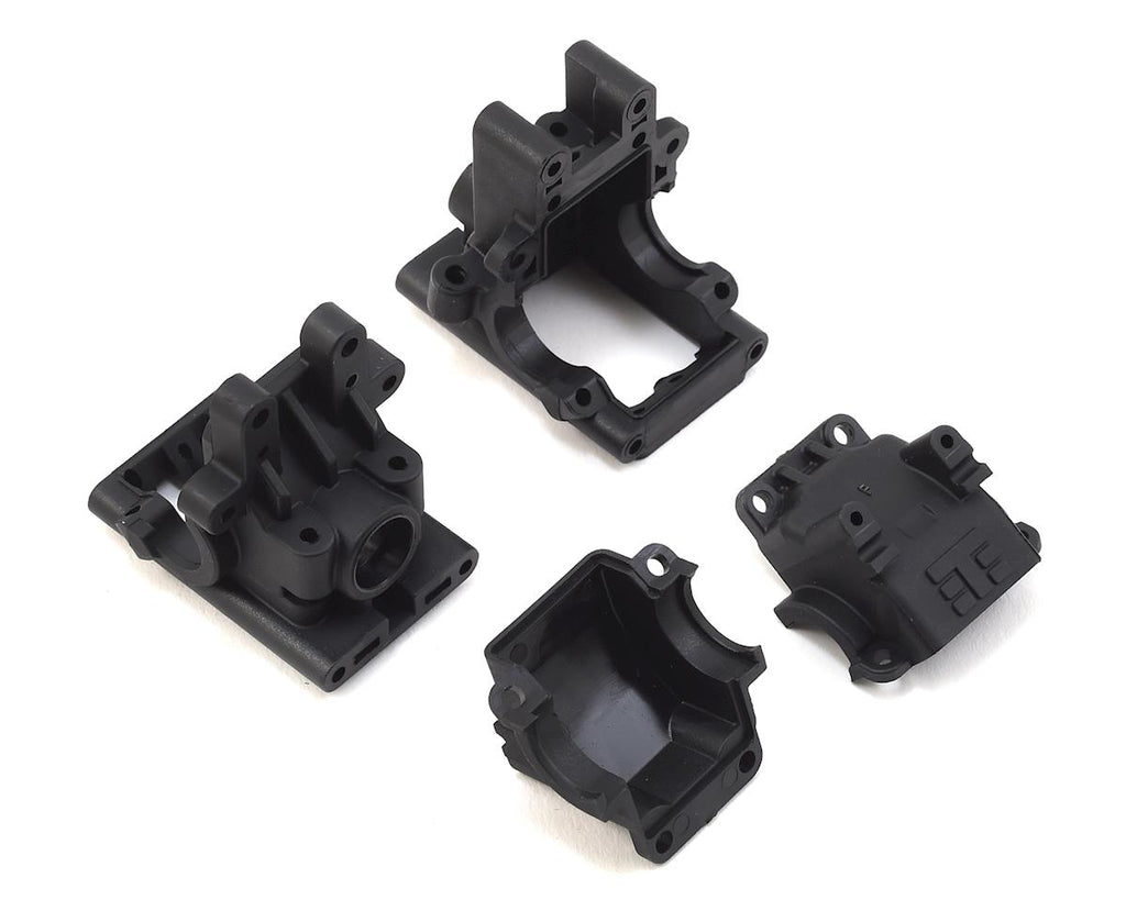 Tekno RC EB410/ET410 Front & Rear Bulkhead Set (Revised)-TKR6519B