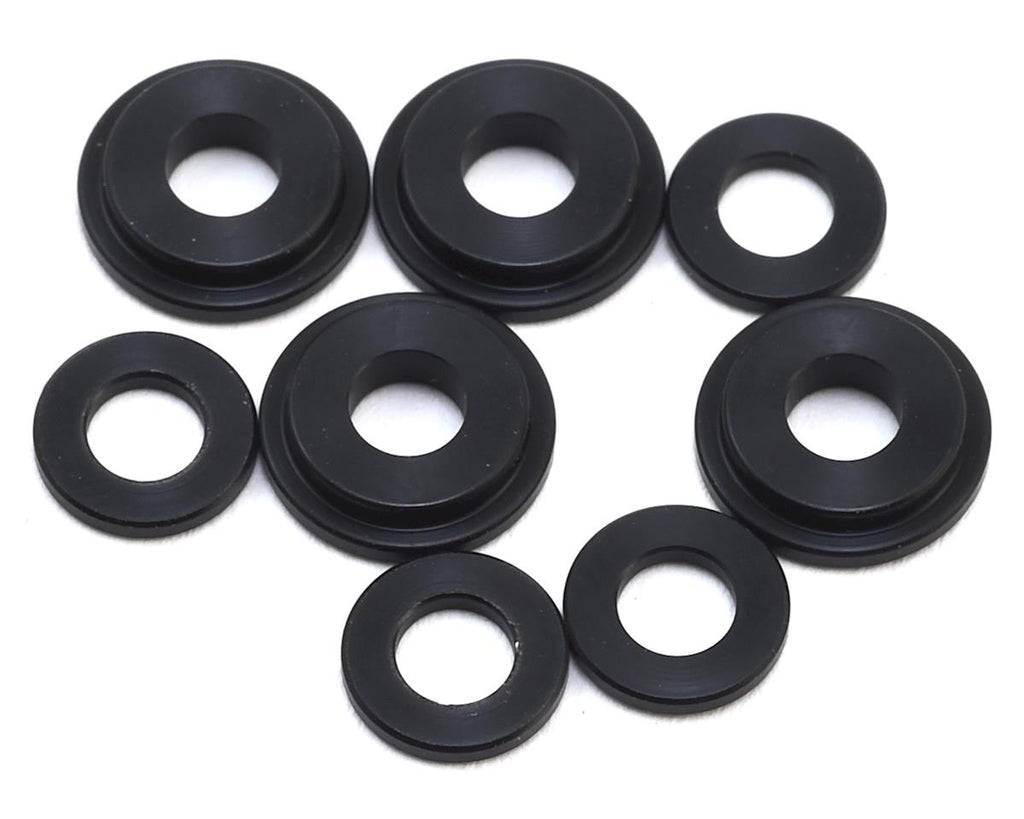 Tekno RC EB410/ET410 CNC Shock Cartridge Spacer Guide Set (8)-TKR6708