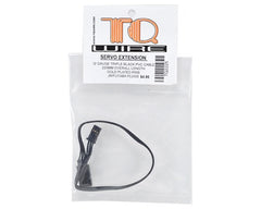 TQ Wire Tripple Black JR/Futaba Servo Extension (225mm)