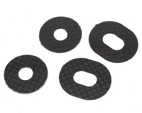 1UP Racing Carbon Fiber 1/8 Offroad Body Washers (4)-1UP10403