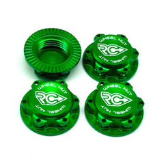 RC-Project 17mm Aluminum Serrated Fine Thread Wheel Nuts (4)-RCPJ-A033