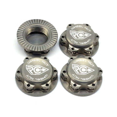 RC-Project 17mm Aluminum Serrated Fine Thread Wheel Nuts (4)-RCPJ-A033