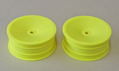 Mugen Seiki Front Wheels, 2.2in, 12mm Hex, 2pcs. (White and Yellow): MSB1