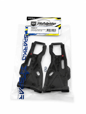 Sparko F8 Buggy Front Lower Suspension Arms (Left & Right)+2mm Set-F80017