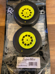 Raw Speed RC - Super Mini Short Course Tires (2)  (MRG - Premounted)