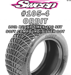 Sweep 10th Buggy 2.2" SOFT COMP Rear tire ORBIT