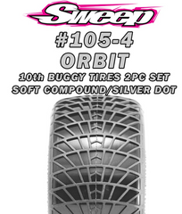 Sweep 10th Buggy 2.2" SOFT COMP Rear tire ORBIT