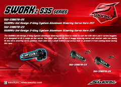SWORKz Uni-Design 2-Way System Aluminium Steering Servo Horn 25T-SW33807825
