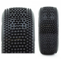 ProCircuit Hot Dice V2 Buggy Tires Pre-Mounted (Black)(4) (w/Yellow & White Wheel Dots)