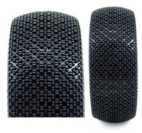 ProCircuit Kamikaze V2 Buggy Tires - Pre-Mounted Yellow Wheels (4)