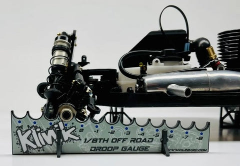 Klinik RC Pro 1/8 Carbon Fiber Droop Gauge System Universal Buggy/Truggy