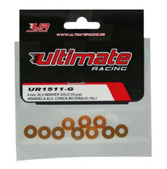 Ultimate Racing 4mm Aluminum Countersunk Washers (10) - Various Colours