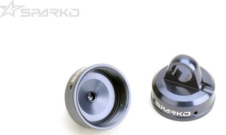 Sparko F8 7075 Aluminum Shock Caps Blue Grey