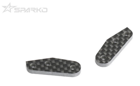 Sparko F8T Truggy Carbon Fiber Steering Knuckle Plate (R=L) 3.0mm (2pcs) F83018