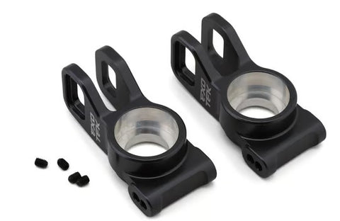 Exotek Tekno EB48/NB48 2.2 Aluminum HD Rear Hubs (Gunmetal) (2)-EXO2323