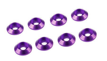 Ultimate Racing 3mm Aluminum Cap Head Cone Washer (8) - Various Colours