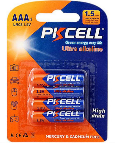 PKCell Ultra Alkaline AAA Batteries  (Mercury & Cadmium Free)-PKE511928