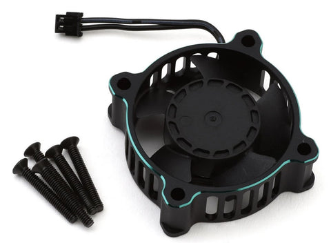 Cayote Crest 8/8 Evo Aluminum 30x30x10mm ESC Cooling Fan (Black/Aurora Green)-CYEAF0802