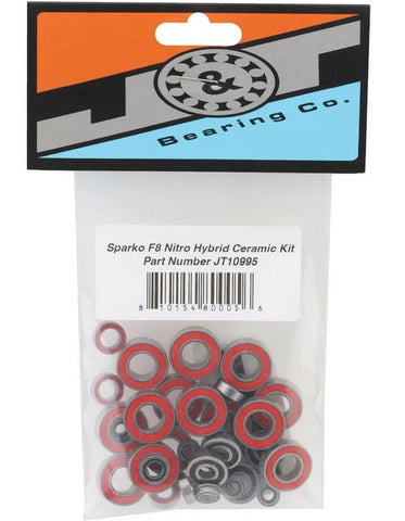 J&T Bearing Co. Sparko F8 Nitro Bearing Kit (Hybrid Ceramic)-JTB-JT10995