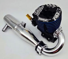 O.S. Speed Adam Drake 4 (AD4) Engine/75mm Header/TB02-2090SC Pipe Combo Set  (with or without Drake Break In)