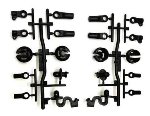 SWORKz Shock End(H)/Body Mount/Ball Ends Set (2Set) (Updated)-SW228006B