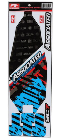 Team Associated RC10SC7 Factory Team Pre-Cut Chassis Protective Sheet-ASC71235