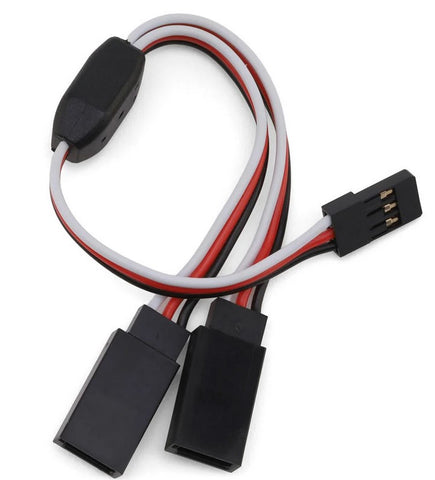 EcoPower Heavy Duty 15cm Universal Servo Y Extension Lead (1 Male/2 Female)-ECP-1542