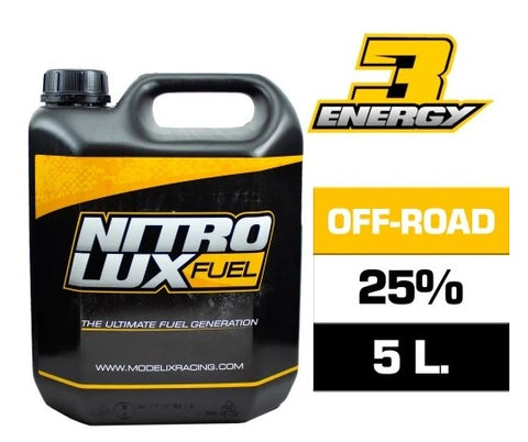 NITROLUX Energy 3 Off-Road PRO Nitro Race Fuel (25%) (5 L.) (1.3 Gal.)-NF01255-PRO