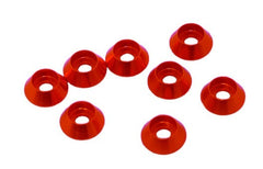 Ultimate Racing 3mm Aluminum Cap Head Cone Washer (8) - Various Colours