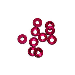 Ultimate Racing 3mm Aluminum Countersunk Washers (10)- Various colours-UR1501