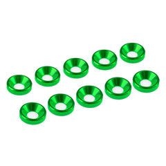 Ultimate Racing 3mm Aluminum Countersunk Washers (10)- Various colours-UR1501